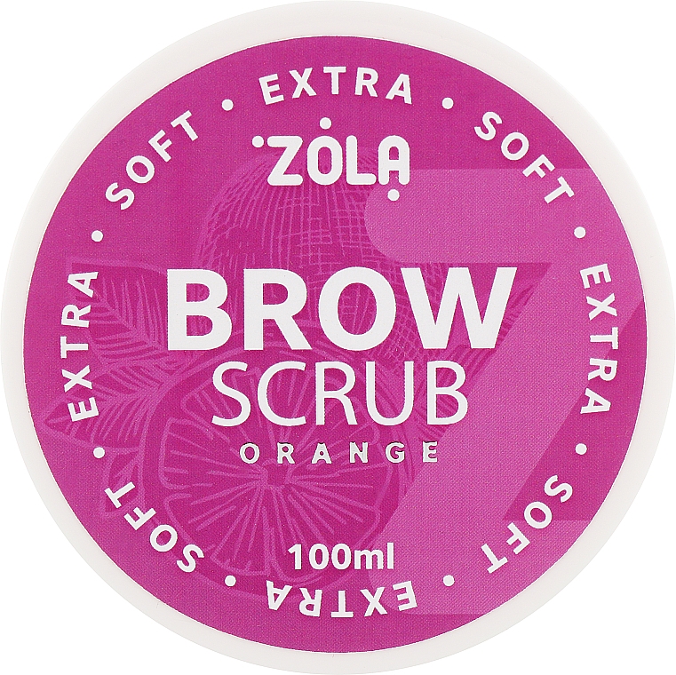 Скраб для бровей "Апельсин" - Zola Extra Soft Brow Scrub Orange — фото N1