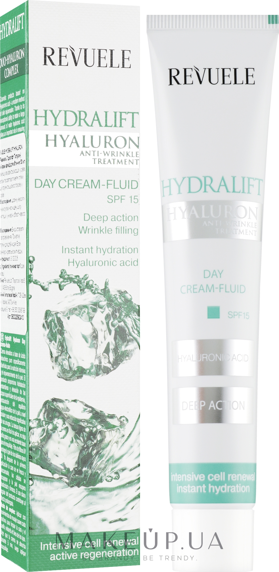 Денний крем-флюїд для обличчя - Revuele Hydralift Hyaluron Day Cream Fluid SPF 15 — фото 50ml