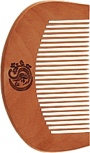 Гребінець CS350 для волосся, дерев'яний, овал - Cosmo Shop — фото N1