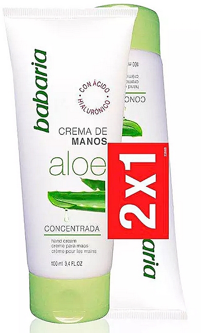 Набор - Babaria Aloe Vera Hand Cream Set (h/cr/2x100ml) — фото N1