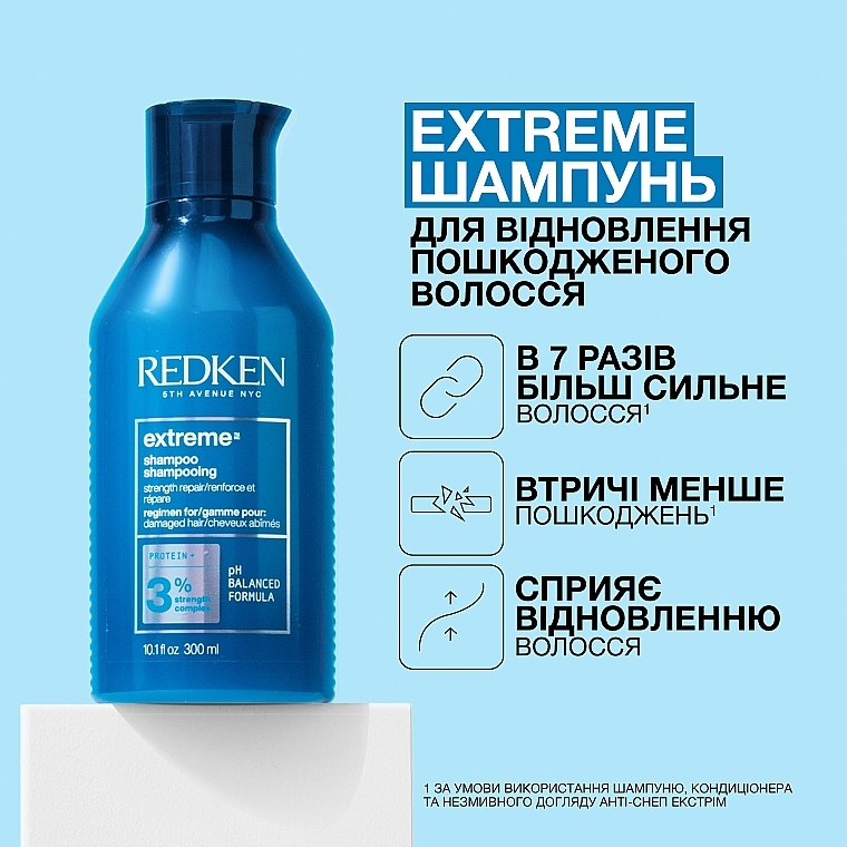 Шампунь для слабкого і пошкодженого волосся - Redken Extreme Shampoo For Damaged Hair — фото N3