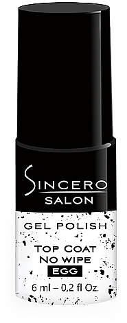 Верхнє покриття для гель-лаку - Sincero Salon Gel Polish Top Coat No Wipe Egg — фото N1