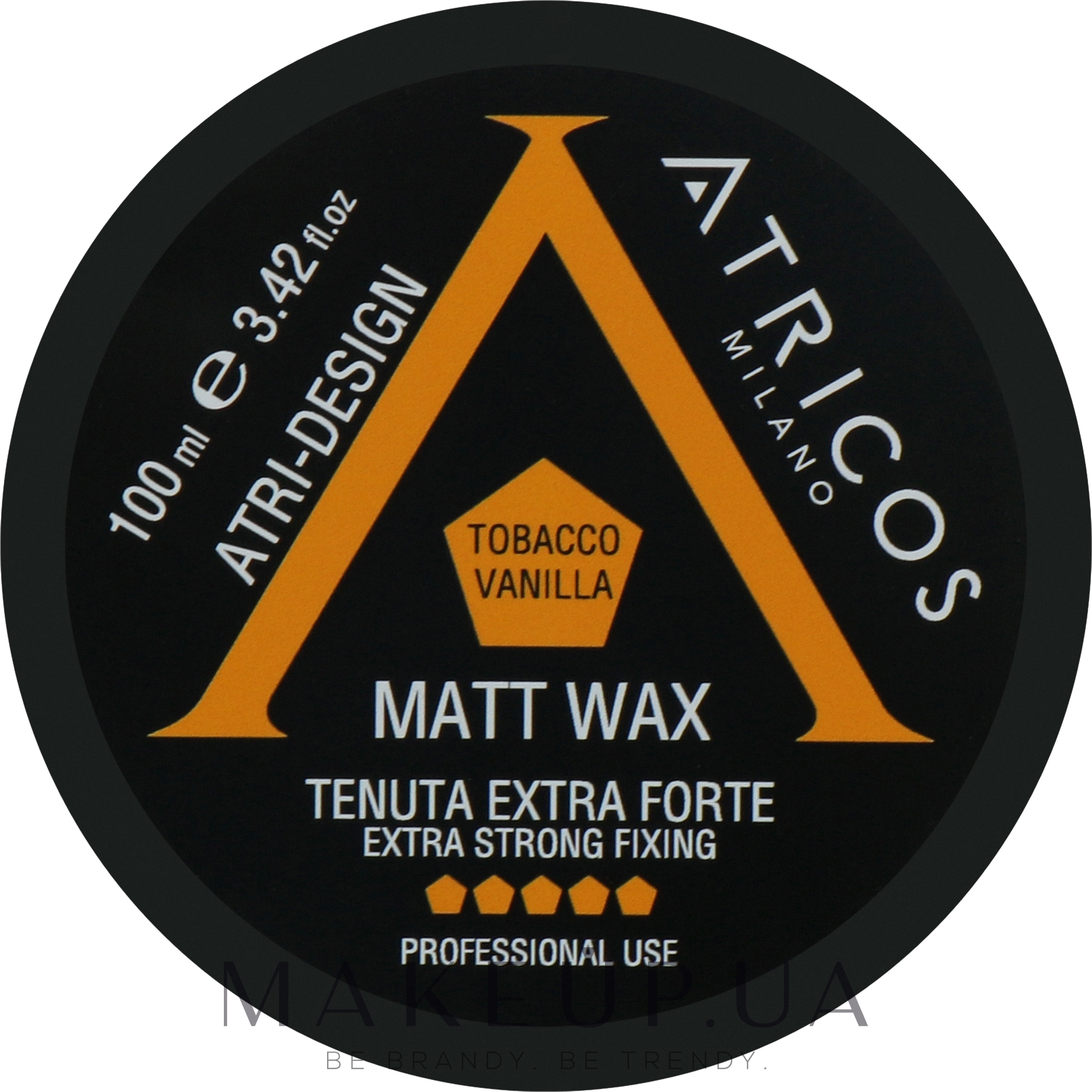 Матовый воск для волос, сверхсильной фиксации - Atricos Matt Wax — фото 100ml