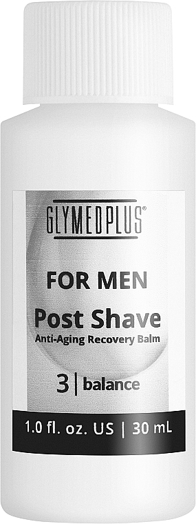 Восстанавливающий антивозрастной бальзам после бритья - GlyMed Plus Post Shave Anti-Aging Recovery Balm For Men — фото N1