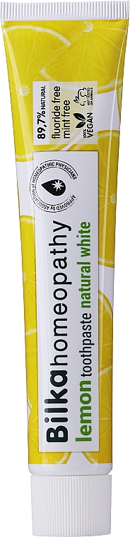 Гомеопатична зубна паста "Лимон" - Bilka Homeopathy Lemon Toothpaste — фото N1