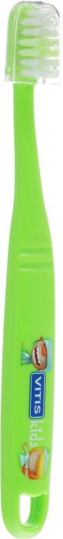 Дитяча зубна щітка, м'яка, зелена - Dentaid Vitis Kids — фото N2