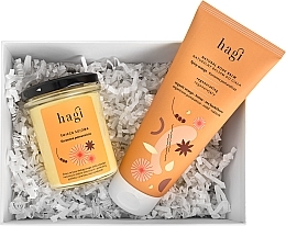 Набор "Пряный апельсин" - Hagi Natural Spicy Orange (b/balm/200ml + candle/215ml) — фото N2