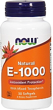 Витамин E-1000 в мягких таблетках - Now Foods Natural E-1000 With Mixed Tocopherols Softgels — фото N3