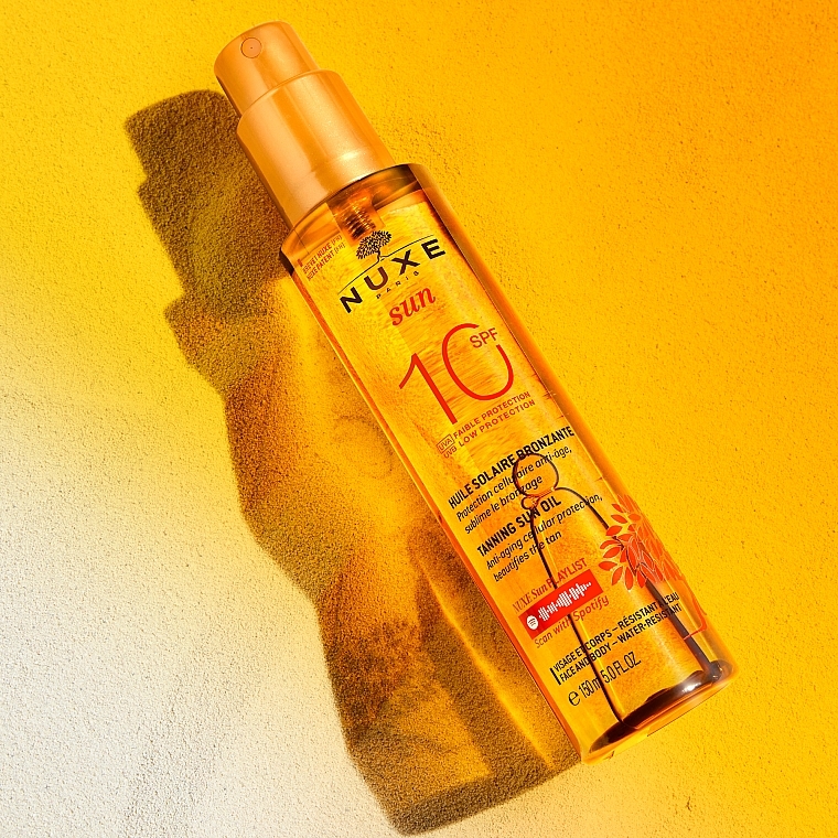 Бронзувальна олія для тіла та обличчя - Nuxe Sun Tanning Oil SPF10 — фото N3