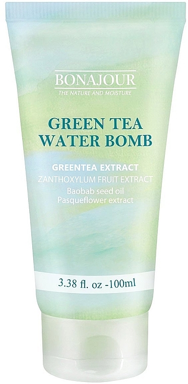 Інтенсивно зволожувальний заспокійливий крем - Bonajour Green Tea Water Bomb Cream — фото N1