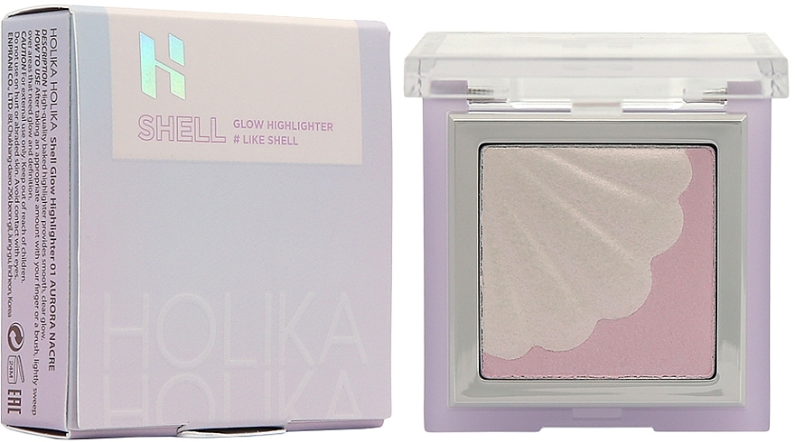 Хайлайтер для обличчя - Holika Holika Shell Glow Highlighter — фото N4