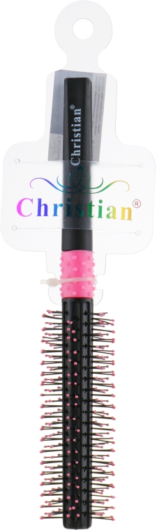 Гребінець для волосся, CR-4101, рожево-чорний - Christian