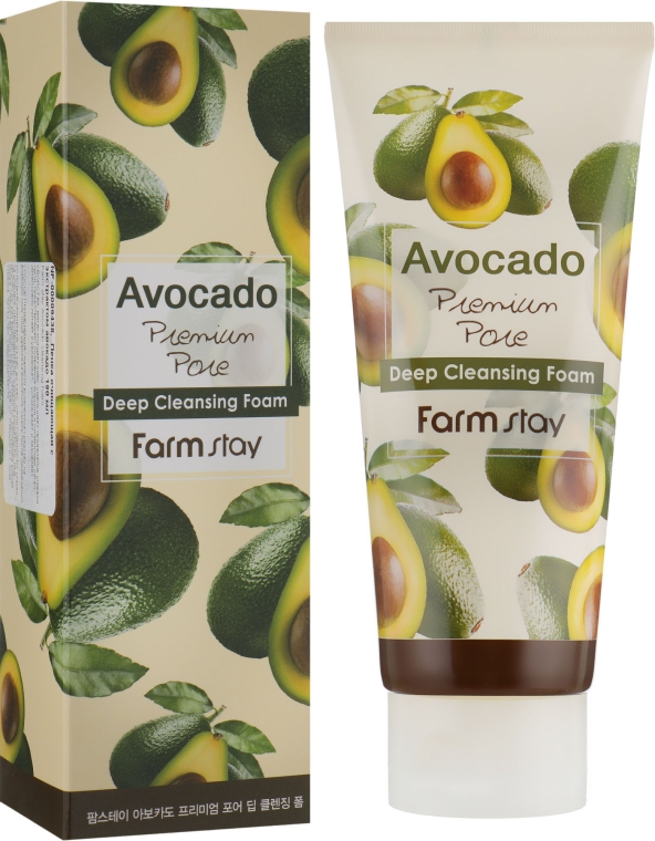 Пенка для лица - FarmStay Avocado Premium Pore Deep Cleansing Foam