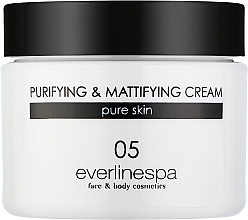 Парфумерія, косметика Лікувальний матувальний крем для обличчя - Everline Purifying Mattifying Cream