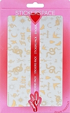 Парфумерія, косметика Дизайнерські наклейки для нігтів "Live Fast Gold" - StickersSpace