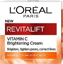 Крем для придания сияния коже лица - L'Oreal Paris Revitalift Vitamin C Brightening Cream — фото N2