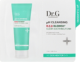 Духи, Парфюмерия, косметика Очищающая пенка для лица - DR.G pH Cleansing R.E.D Blemish Clear Soothing Foam (пробник)