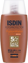 Тонувальний сонцезахисний крем - Isdin Fusion Water Colour Light SPF50 — фото N1