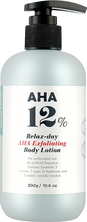 Лосьйон для тіла - Village 11 Factory AHA Relax-day Exfoliating Body Lotion