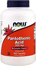 Капсулы "Пантотеновая кислота", 500 мг - Now Foods Pantothenic Acid — фото N3