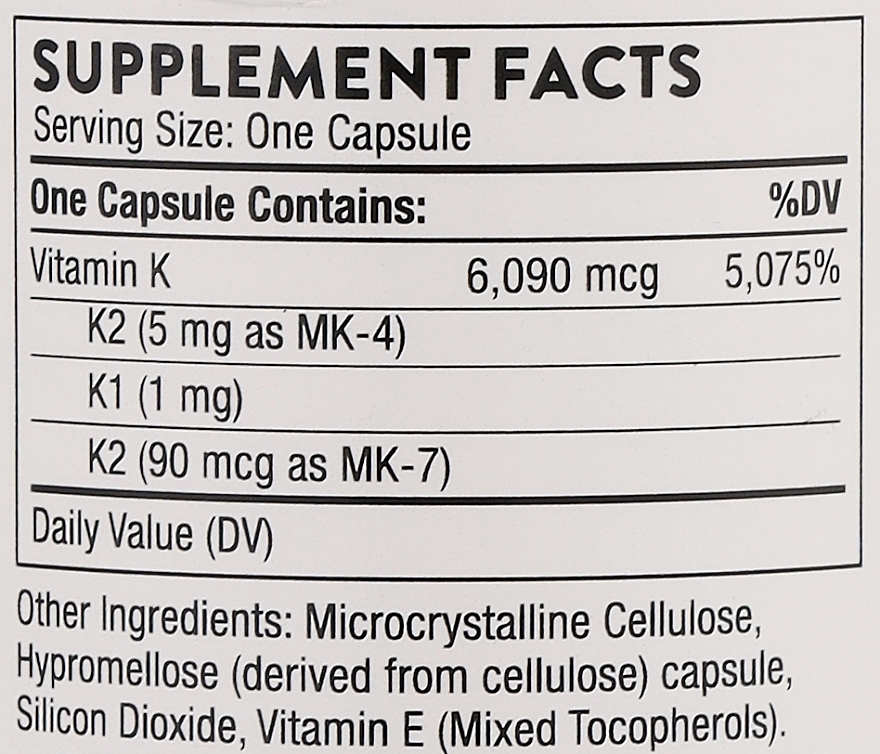 Диетическая добавка "Витамин 3-К", капсулы - Thorne Research 3-K Complete — фото N3