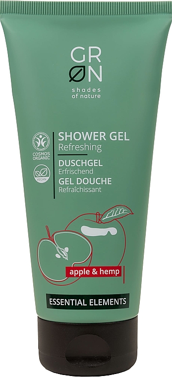 Гель для душа с экстрактом яблока и конопли - GRN Essential Elements Apple&Hemp Shower Gel — фото N1