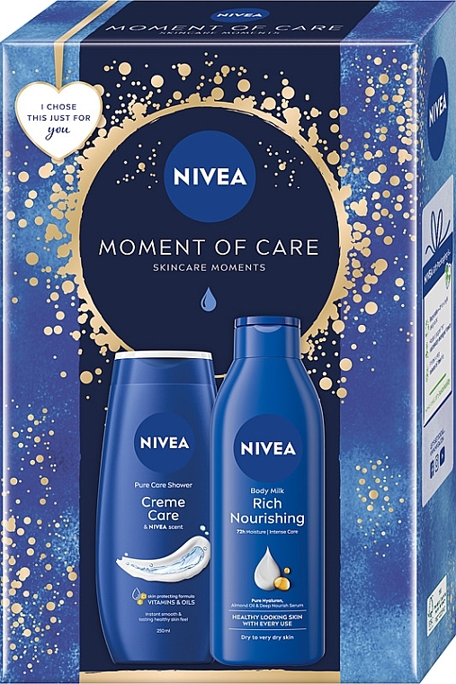 Набор - NIVEA Moment Of Care (sh/gel/250ml + b/milk/250ml) — фото N1