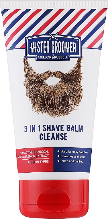 Очищающий крем для бритья 3 в 1 - Mellor & Russell Mister Groomer 3 In 1 Shave Cream Cleanse — фото N1