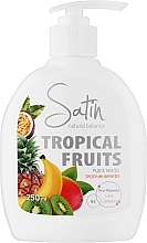 Жидкое мыло "Тропические фрукты" - Satin Natural Balance Tropical Fruits — фото N1