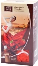 Парфумерія, косметика Косметичний набір - Fresh Juice Chocolate & Strawberry Love Attraction (sh/300ml + spon)