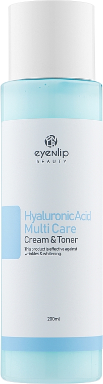 Мультифункціональний крем-тонер для обличчя з гіалуроновою кислотою - Eyenlip Hyaluronic Acid Multi Care Cream & Toner — фото N1