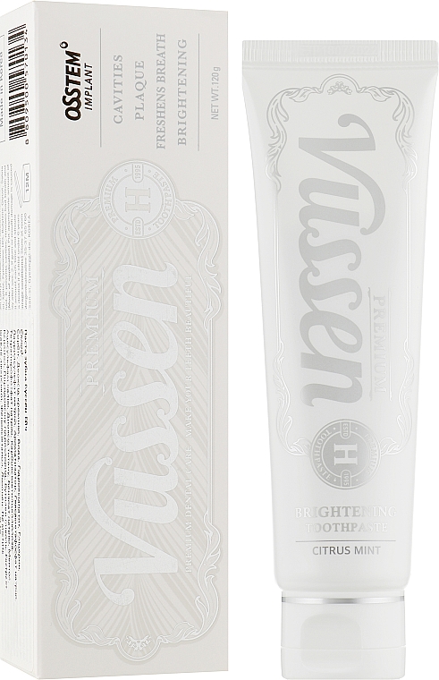 Отбеливающая зубная паста "Отбеливание H" - Vussen Premium H Toothpaste — фото N2
