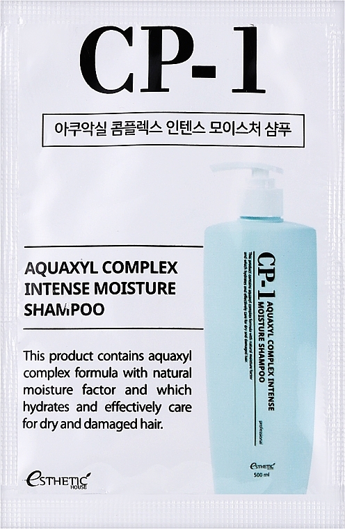 Увлажняющий шампунь для волос - Esthetic House CP-1 Aquaxyl Complex Intense Moisture Shampoo (пробник) — фото N1