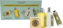 Набір - L'Occitane Freshness Of Provence Gift Set (h/cr/30ml + b/milk/70ml + sh/gel/70ml + soap/50ml) — фото N1