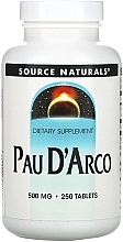 Дієтична добавка "Pau D’Arco", 500 мг - Source Naturals Pau D’Arco — фото N1