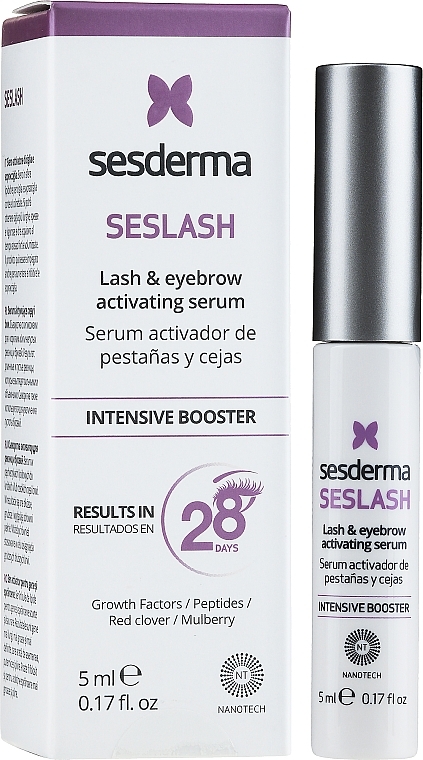 Сыворотка для ресниц и бровей - SesDerma Seslash Lash & Eyebrow Growth-booster — фото N2