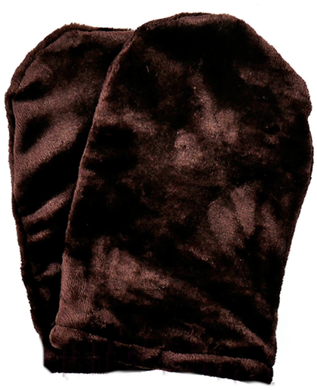 Варежки для парафинотерапии махровые, коричневые - Tufi Profi — фото N2