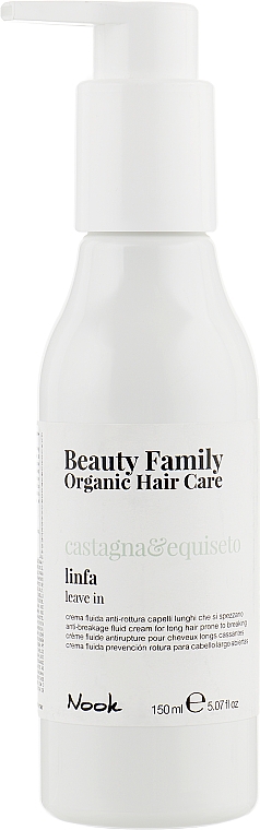Зміцнювальний крем-флюїд для довгого ламкого волосся - Nook Beauty Family Organic Hair Care — фото N1