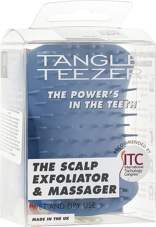 Щетка для массажа головы - Tangle Teezer The Scalp Exfoliator & Massager Coastal Blue — фото N4