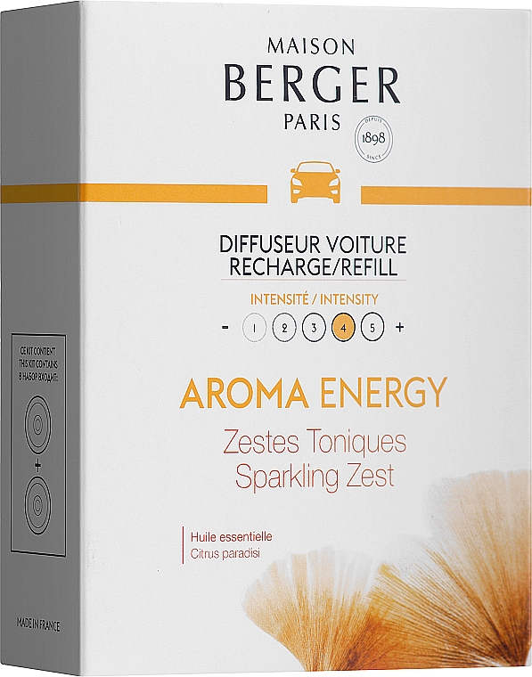 Maison Berger Aroma Energy - Аромадифузор для авто (змінний блок) — фото N1