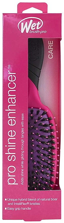 Расческа для блеска волос, розовая - Wet Brush Pro Shine Enhancer Pink — фото N3