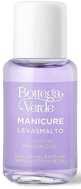 Рідина для зняття лаку з олією солодкого мигдалю - Bottega Verde Nail Enamel Remover With Sweet Almond Oil — фото N1