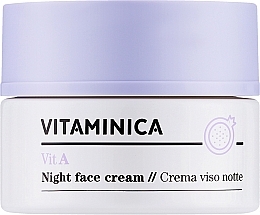 Парфумерія, косметика Нічний крем для обличчя - Bioearth Vitaminica Vit A Night Face Cream