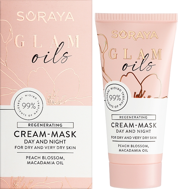 Восстанавливающая крем-маска для лица - Soraya Glam Oils Regenerating Cream-Mask — фото N2