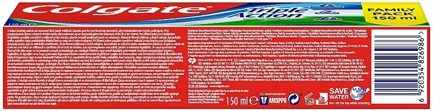 Зубна паста "Потрійна Дія" комплексна - Colgate Triple Action — фото N3