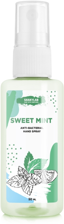 Антибактериальный спрей для рук "Sweet mint" - SHAKYLAB Anti-Bacterial Hand Spray