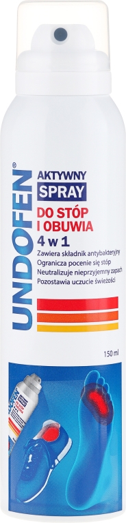 Спрей для ніг - Undofen Active Foot Spray 4in1