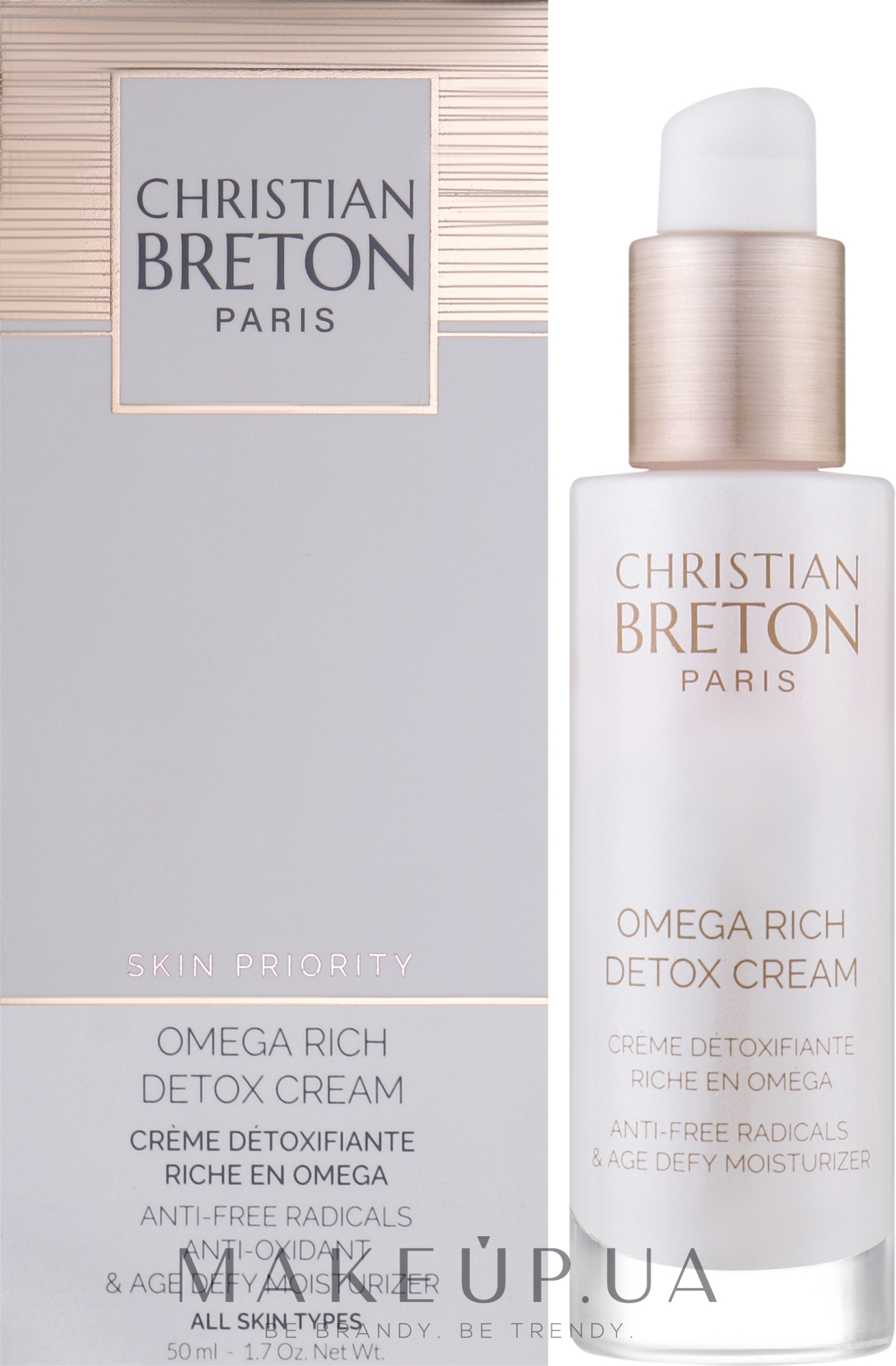 Інтенсивно зволожувальний детокс-крем - Christian Breton Age Priority Omega Rich Detox Cream — фото 50ml