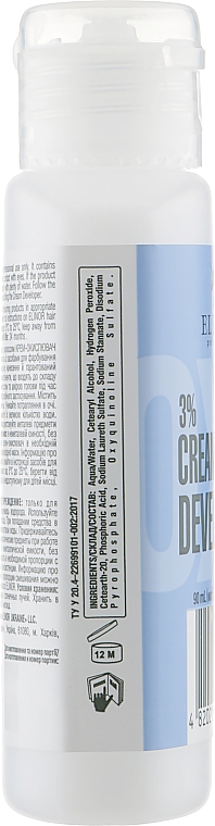 Крем-окислитель 3 % - Elinor Cream Developer  — фото N2