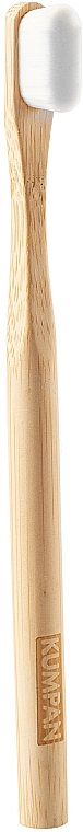 Зубна щітка бамбукова M07, із щетиною з мікрофібри - Kumpan Bamboo Toothbrush — фото N1